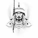 Mongolian Warrior  tattoo design idea
