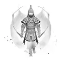 Mongolian Warrior  tattoo design idea