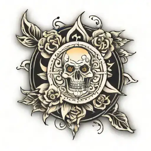 SONNE TEXT tattoo design idea