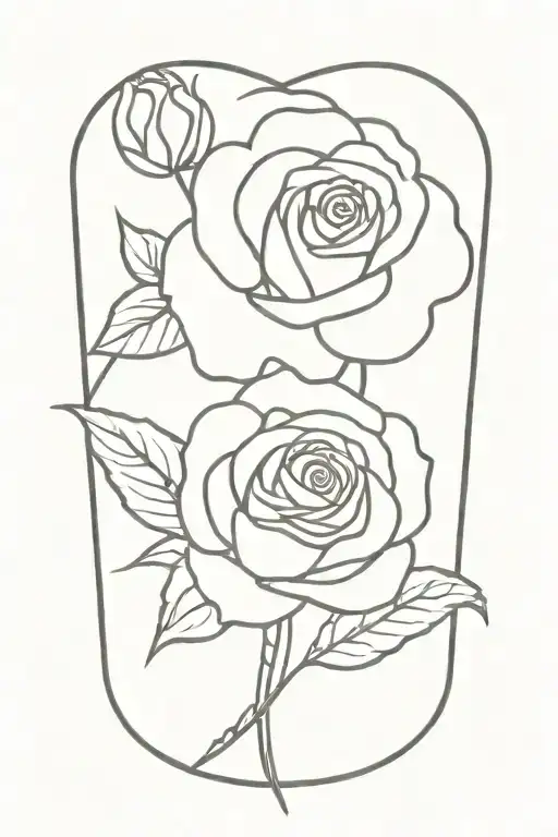 rose dark fantasy tattoo design idea
