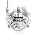Band of Brothers 101st Airborne Division Afghanistan tattoo design idea