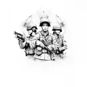 Band of Brothers 101st Airborne Division Afghanistan tattoo design idea