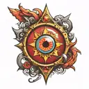 Eye of donquixote rosinante corazon in One Piece tattoo design idea