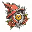 Eye of donquixote rosinante corazon in One Piece tattoo design idea