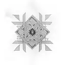 Crossword puzzle spelling out 'Isabel' tattoo design idea