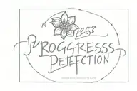 progress not perfection tattoo design idea