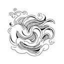 Ocean Wave tattoo design idea