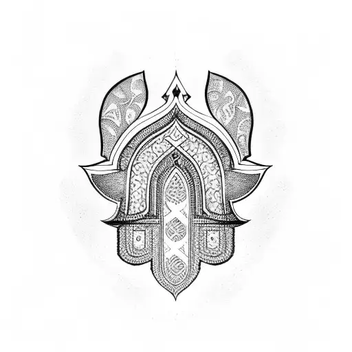 Hamsa Symbol tattoo design idea