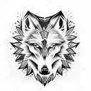 Wolf tattoo design idea