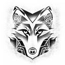 Wolf tattoo design idea