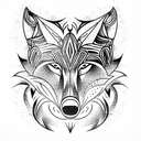 Wolf tattoo design idea