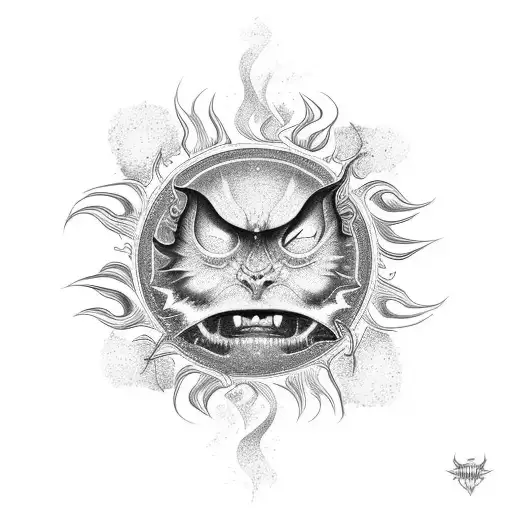 Grey And Black Moon Sun Tattoo  Sun tattoo designs Moon tattoo designs Sun  tattoos