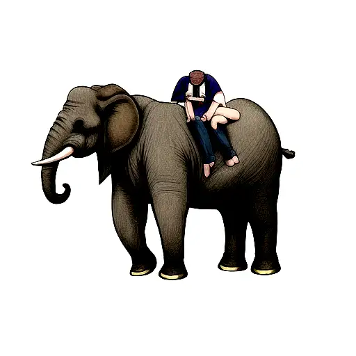 elephant  tattoo design idea