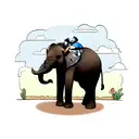 elephant  tattoo design idea