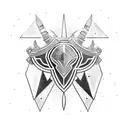 gladiator, taurus constellation  tattoo design idea