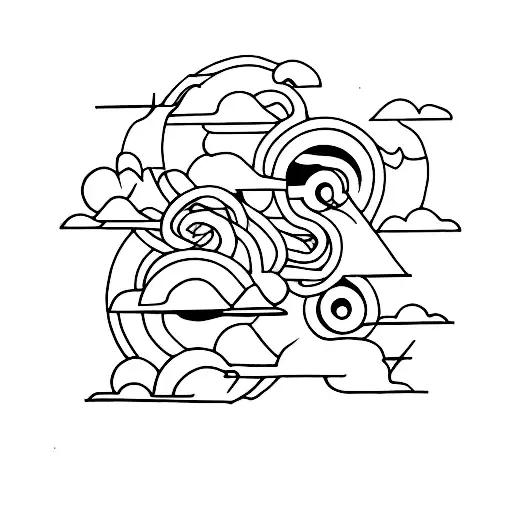 patch work, simplistic, sleeve, not cringe, artistic, lines, no shading tattoo design idea