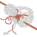 2509 with red string  tattoo design idea