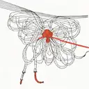 2509 with red string  tattoo design idea
