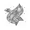 tribal arrow tattoo design idea