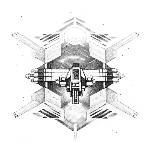x-wing tattoo design idea