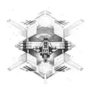 x-wing tattoo design idea