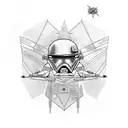 x-wing tattoo design idea