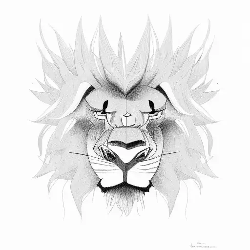 King Lion The fasted animal  tattoo design idea