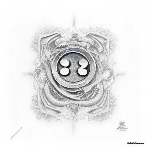 2 Dices tattoo design idea
