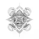 2 Dices tattoo design idea