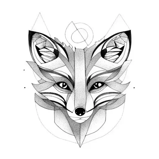 Fox tattoo design idea