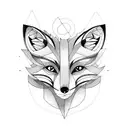 Fox tattoo design idea
