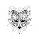 Fox tattoo design idea