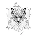 Fox tattoo design idea