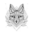 Fox tattoo design idea