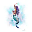 Mermaid tattoo design idea