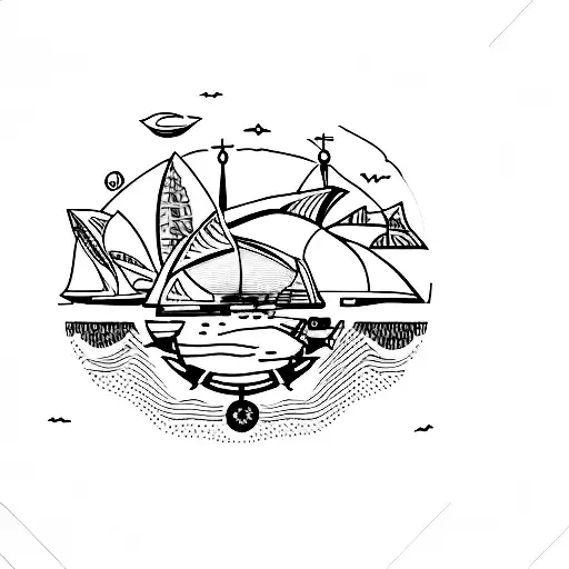 continent australia, music, airplane, sailor, friendship, lifeline tattoo design idea