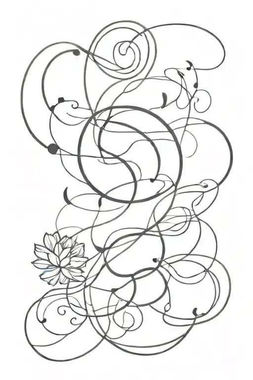 positive energy tattoo design idea