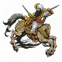 sikh warrior tattoo design idea