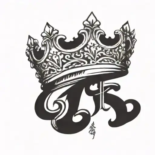 a tattoo for a male of a queens crown honoring a grandmother who passed incorporating the date September 3rd 2024 tattoo design idea