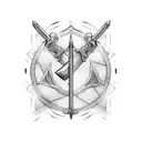 Sword with Kirby tattoo design idea