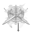 Sword with Kirby tattoo design idea