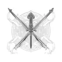 Sword with Kirby tattoo design idea