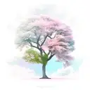 Oak Tree tattoo design idea