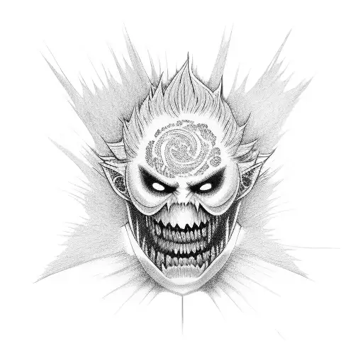 Ken Kaneki as Ghoul tattoo design idea
