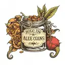 Alice In Chains jar dirt tattoo design idea