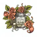 Alice In Chains jar dirt tattoo design idea