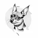 Miniature Pinscher tattoo design idea