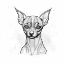 Miniature Pinscher tattoo design idea
