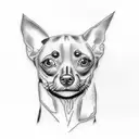 Miniature Pinscher tattoo design idea