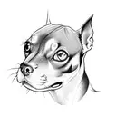 Miniature Pinscher tattoo design idea